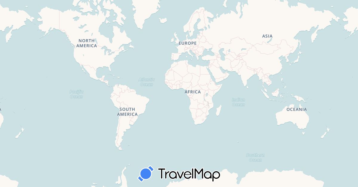 TravelMap itinerary: driving, bus, plane, train, boat in Belgium, China, Egypt, Spain, Gibraltar, Greece, Iceland, Japan, Malta, Mauritius, Malaysia, Portugal, Thailand, United States, Vietnam, South Africa (Africa, Asia, Europe, North America)
